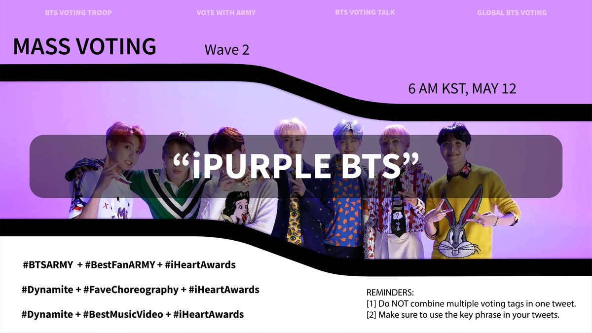 🗳🅅🄾🅃🄰🄲🄸🄾🄽🄴🅂🗳 

5 tipos de calzado
5 tipos de ropa
10 prendas de vestir

⚠️ 1 por cada tweet
🔑 iPURPLE BTS 

↪Comenta tu respuesta junto con la palabra clave utilizando👉#BTSARMY #BestFanArmy #iHeartAwards <a href="/BTS_twt/">방탄소년단</a>