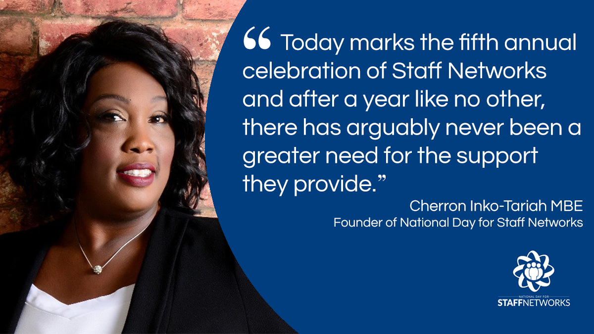 Day4Networks's tweet photo. #StaffNetworks provide employees from under-represented groups with a safe space, a voice, support and guidance. As we celebrate the fifth #NetworksDay, we want to say a huge thank you to all the networks who have supported their colleagues through the past year. #Togetherness https://t.co/ttBvKuYWzk