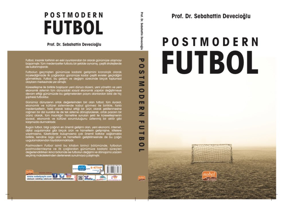 Yeni Kitabım “Postmodern Futbol” Yayınlandı. Nobel Yayınevi  2021  @nobelyayin #akademikyayınlar #nobelyayınları #futbol #postmodernfutbol nobelyayin.com/postmodern-fut…