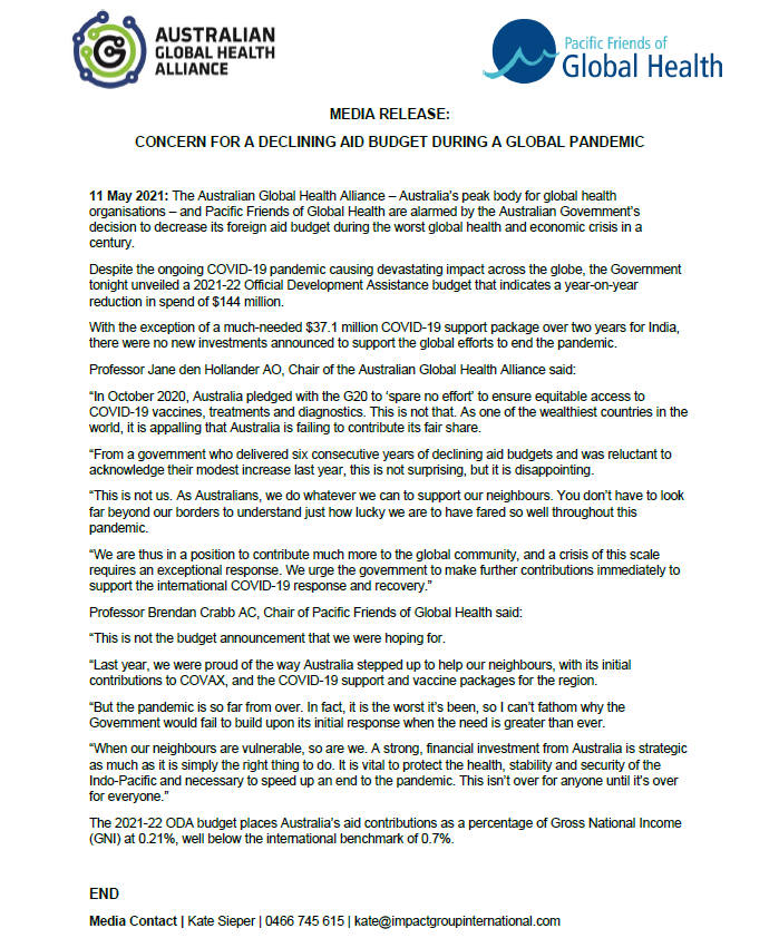 PacificFriends's tweet photo. "This is not the budget announcement we were hoping for..."

Pacific Friends joins @glhamorg in expressing concern over a declining aid budget in the middle of a global pandemic. 

Read full statement here: https://t.co/oQjeZ4Zo3X

#Budget2021 https://t.co/v1uoDefaOs