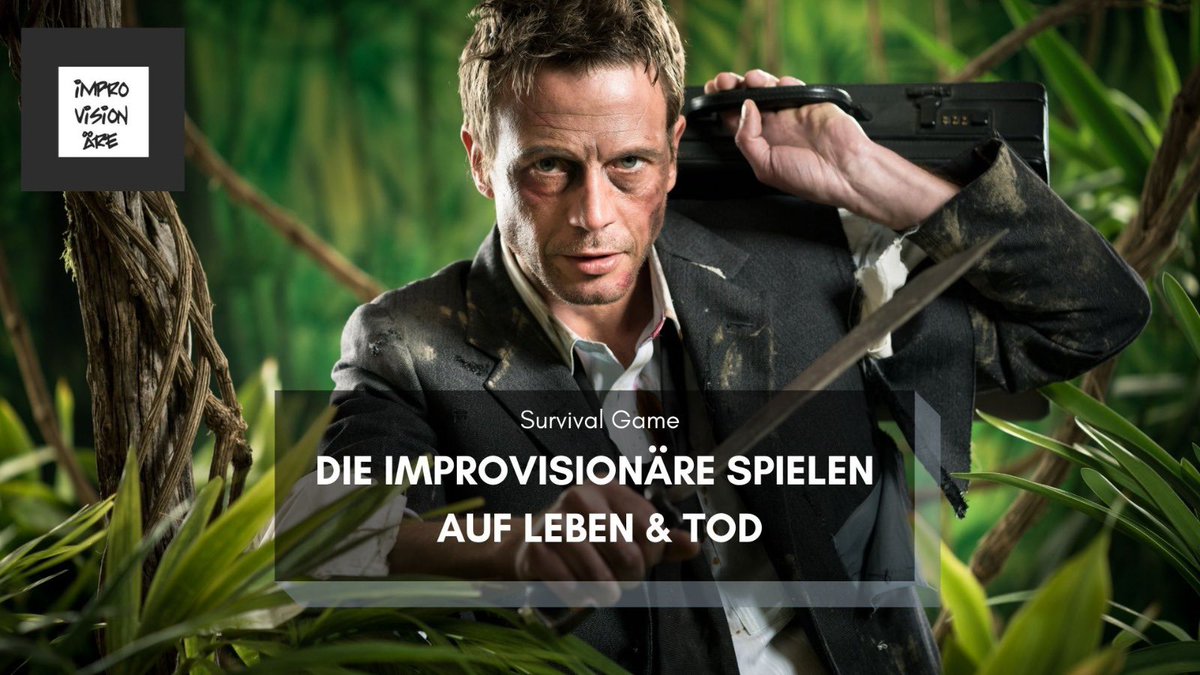 BuehnenRausch's tweet image. #ImproLiveStream am Mittwoch (21h via Facebook): @improvisionare spielen „Auf Leben und Tod“ - das improvisierte #SurvivalGame 
#WirliebenImpro #WirlebenImpro #BühnenRausch #Kunstistsystemrelevant