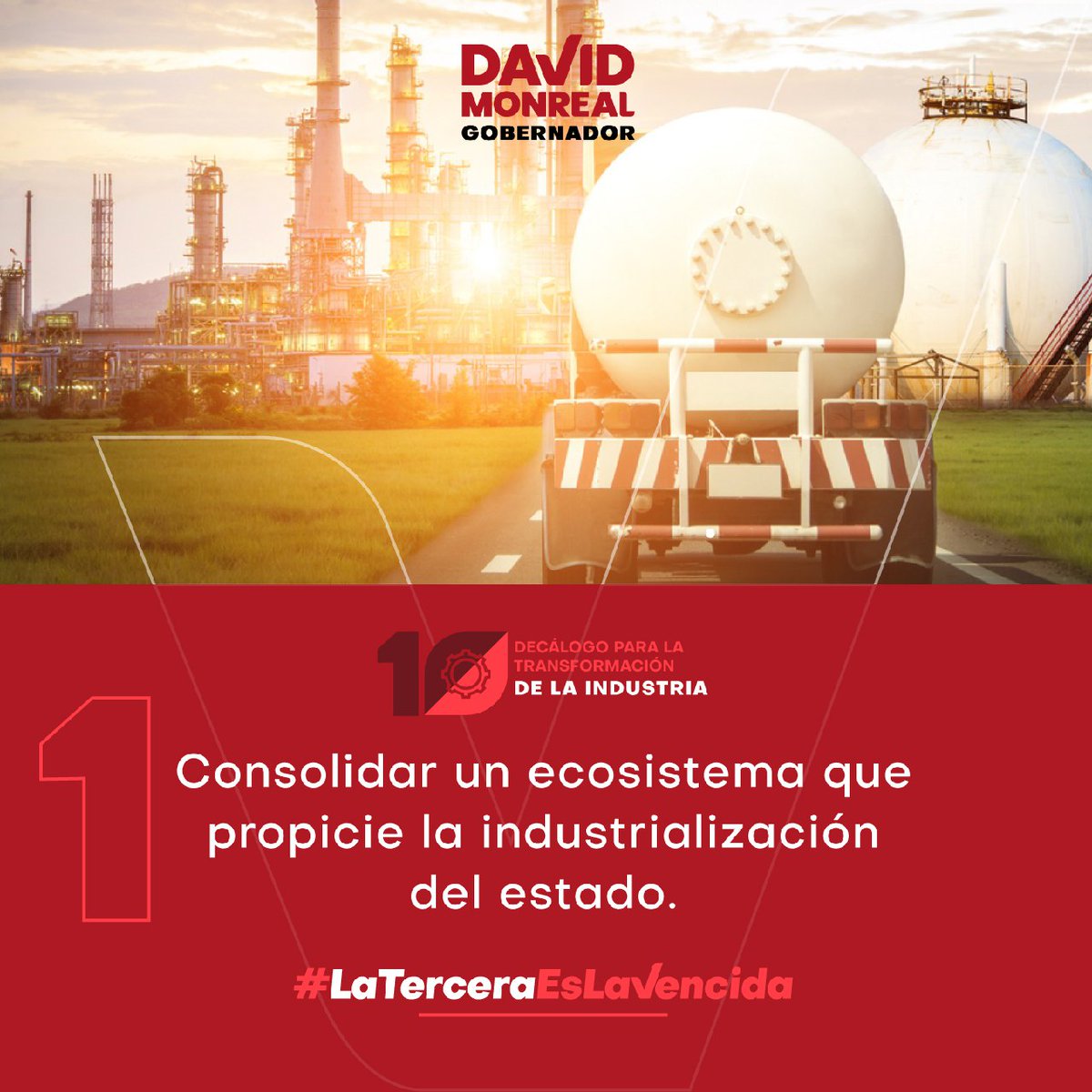 DavidMonrealA's tweet photo. Uno de los cuatro ejes que propongo para el desarrollo de Zacatecas es el de la industrialización; consolidaremos un ecosistema que propicie el desarrollo industrial en beneficio de todas y todos los zacatecanos. https://t.co/HUrnyoljyT