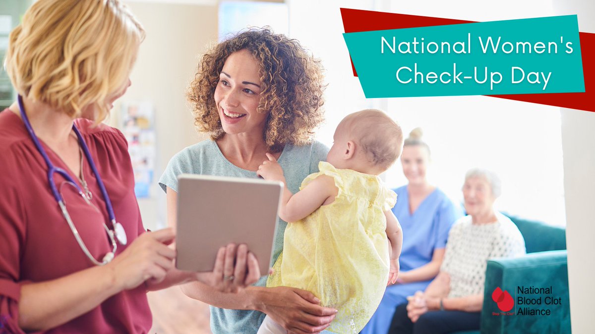 Today is #NationalWomensCheckUpDay. Make blood clot prevention part of your wellness visits, especially if you have a personal or family history of blood clots, or have a blood clotting disorder, plus be able to recognize signs and symptoms: bit.ly/2AzVhAv #stoptheclot