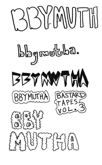 here's all ideas/sketches i made for the @bbymutha cover 