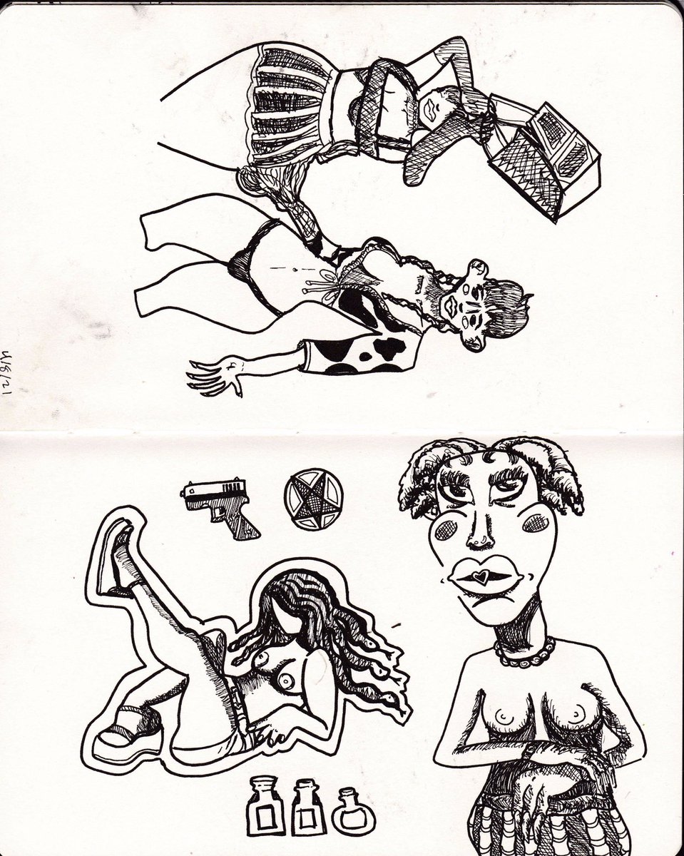 here's all ideas/sketches i made for the @bbymutha cover 