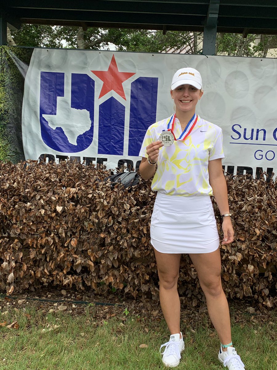 Congratulations to @meamea_winans who finished 2nd in the 6A State Golf Championship. Meagan fired rounds of 75-69! Thank you Meagan for 4 amazing years and representing Plano East and Plano ISD with class.