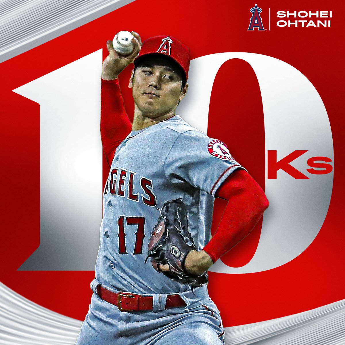 Double digit Ks for Ohtani for the 1st time since 2018.