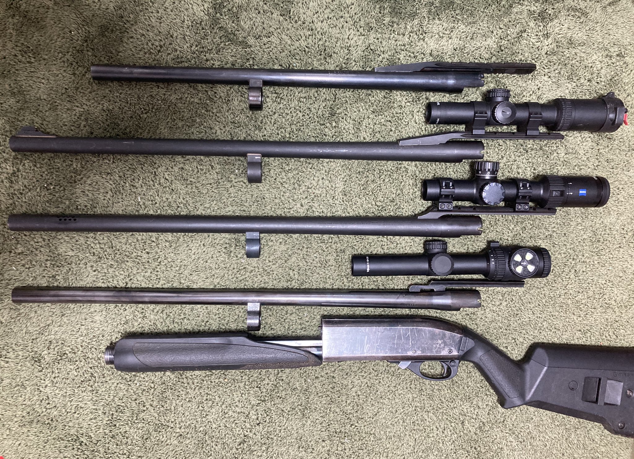 ﾘﾛ氏 Liloshi カンチレバーバレルだけで4本あるというね ワンオフx2 モスバーグ ハスティング ハスティングは26インチって話だったけど24インチだった T Co L1pvvlembq Twitter