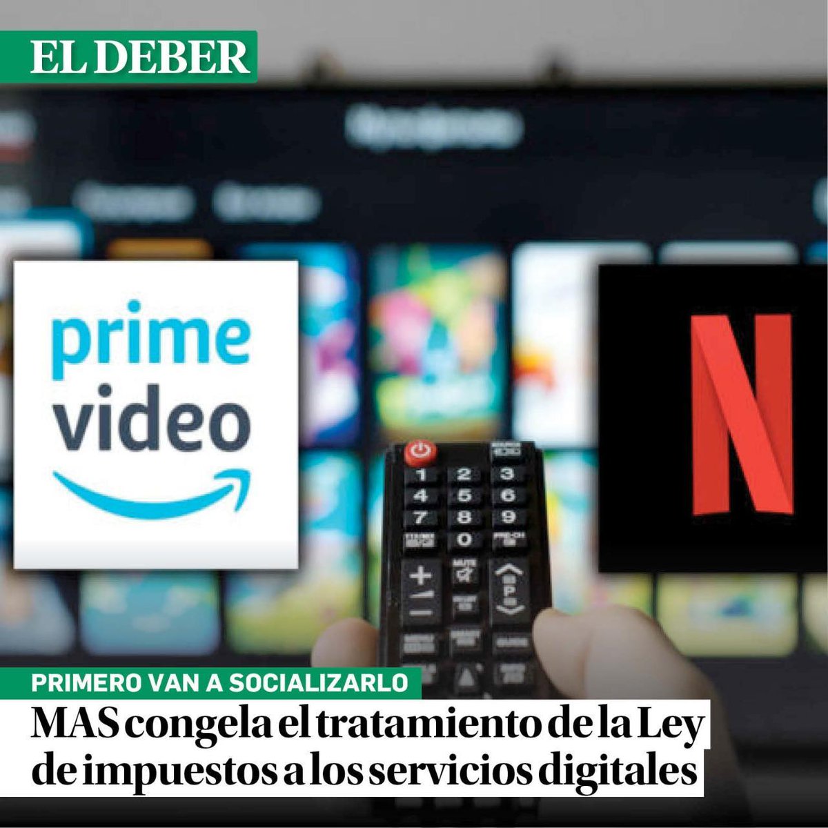 grupoeldeber's tweet photo. MAS congela tratamiento de Ley de impuesto digital
>> https://t.co/LqILgpK77U #Bolivia https://t.co/P0mJZ4My7P