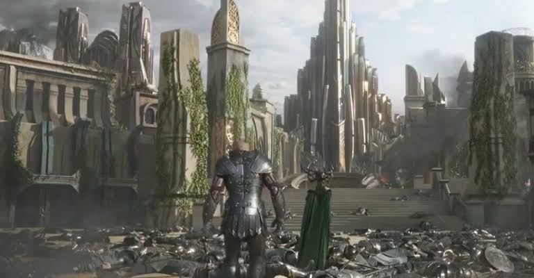 Хела против армии асгарда. Асгард марвел. Как выйти из асгарда. Асгард мстители город. Тор асгард кадр.