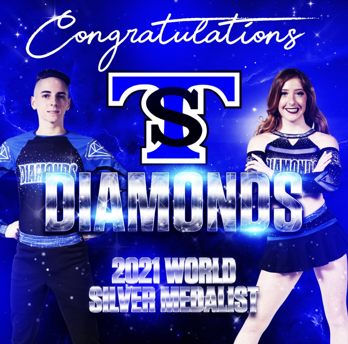 Diamonds are bringing a Silver medal back home to Shouterville. We are so proud of our Diamonds. 💙🖤💎 #RBODF #DiamondsR4ever