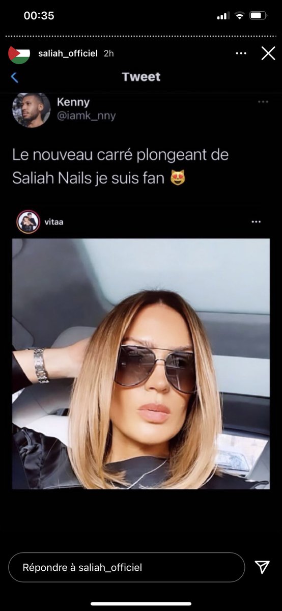 Ptdr elle a vu mon tweet bye 😭✋🏽