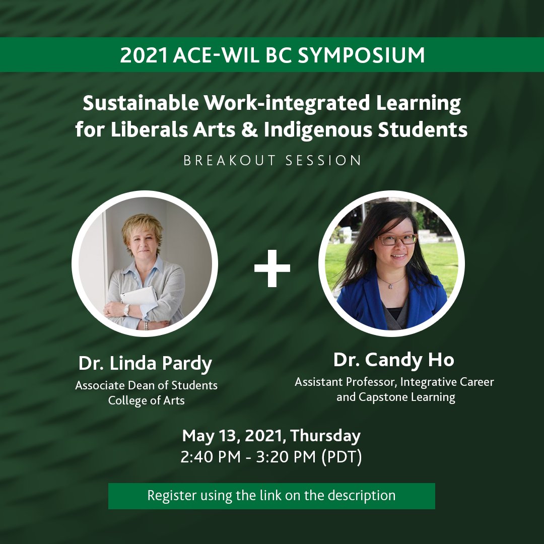 ufvARTS's tweet photo. Join us online at the 2021 ACE-WIL BC Symposium on May 13, 2021!

To join this event, register online at: 
https://t.co/xoHXMeXcOR

#acewilbcsymposium2021 #onlineevent #ufvarts #ufv #artsstudents #Indigenousstudents #liberalarts #careerdevelopment #workexperiences https://t.co/y9uOCrZq3A