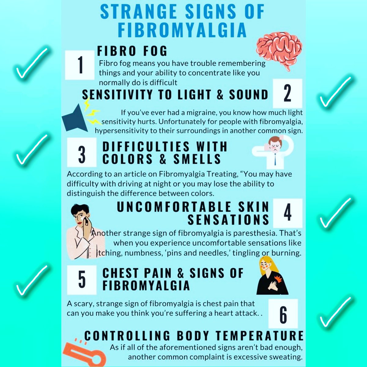 Chronically_Be's tweet photo. #FibromyalgiaAwarenessMonth day 11
Just a few of the more unusual symptoms of fibro. I experience them all.
ππ¦
#ChronicallyBe #Fibromyalgia #Fibro #FibroAndMe #ConstantPain #FibromyalgiaAwareness #Warrior #Spoonie #BecomeFibroAware #AuthorWithFibro #ChronicPain https://t.co/HEFc4k1ksV