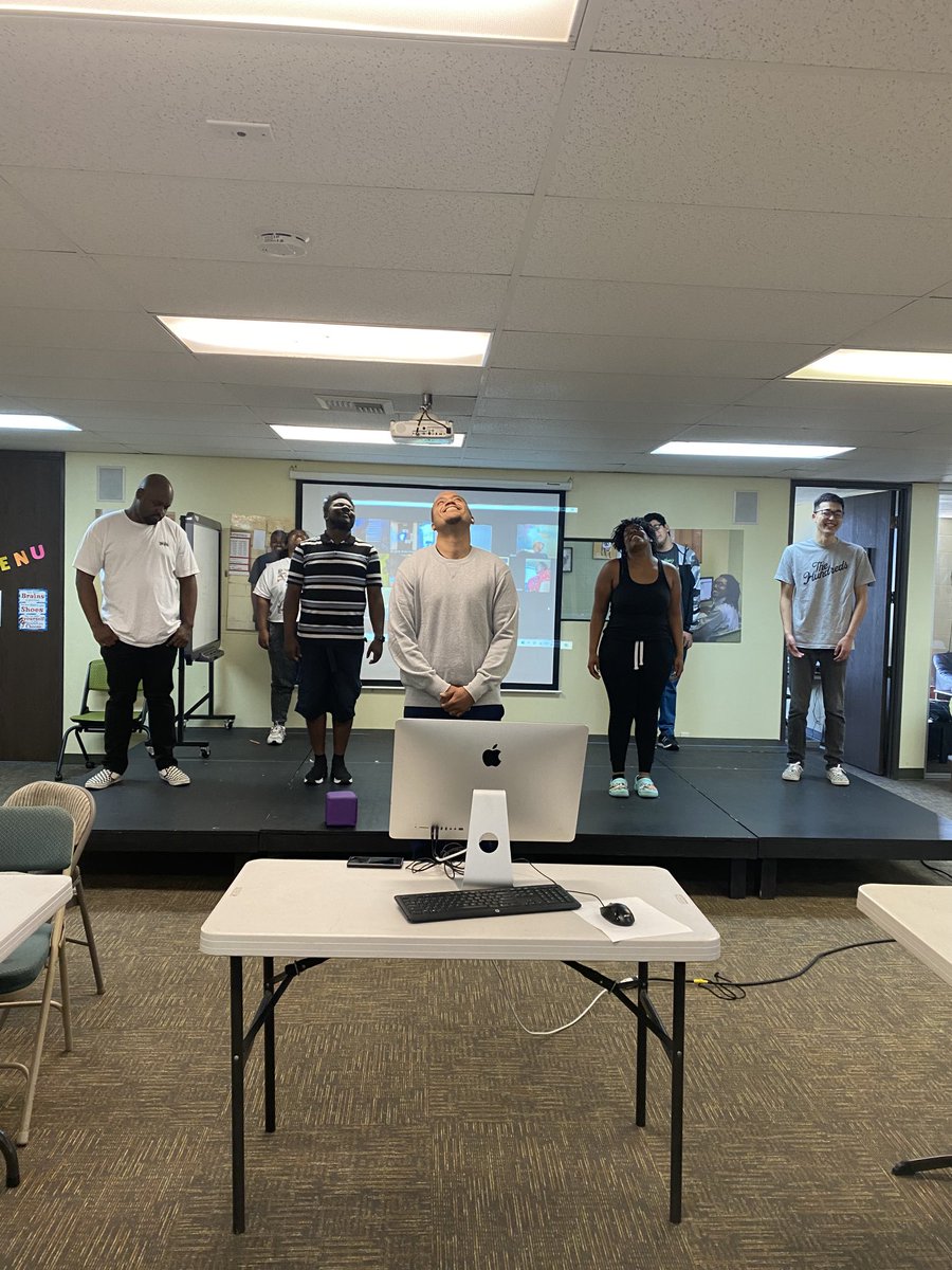 2nd week of in person #employment club for individuals fully vaccinated. #Yoga is great for setting the time!  Kids are excited to return.