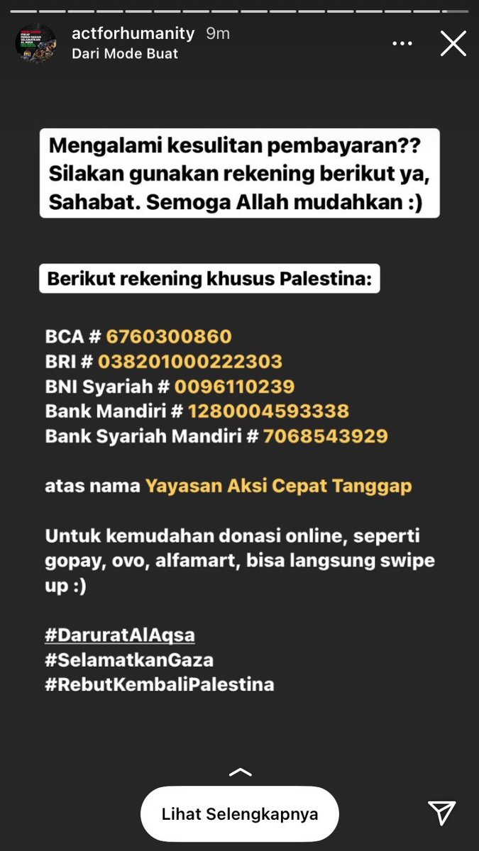 Mungkin kita gak bisa bantu secara fisik, tp mungkin kita bisa bantu melalui donasi yg kita berikan untuk mereka. Cek instagramnya <a href="/ACTforHumanity/">actforhumanity</a>