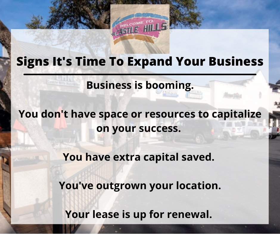 ZiffProperties's tweet photo. Are you a business owner looking to grow your company? Here are a few signs to consider before expanding. https://t.co/CDrtXZ5jdc #CastleHillsMarket https://t.co/qDhcs7IkqA