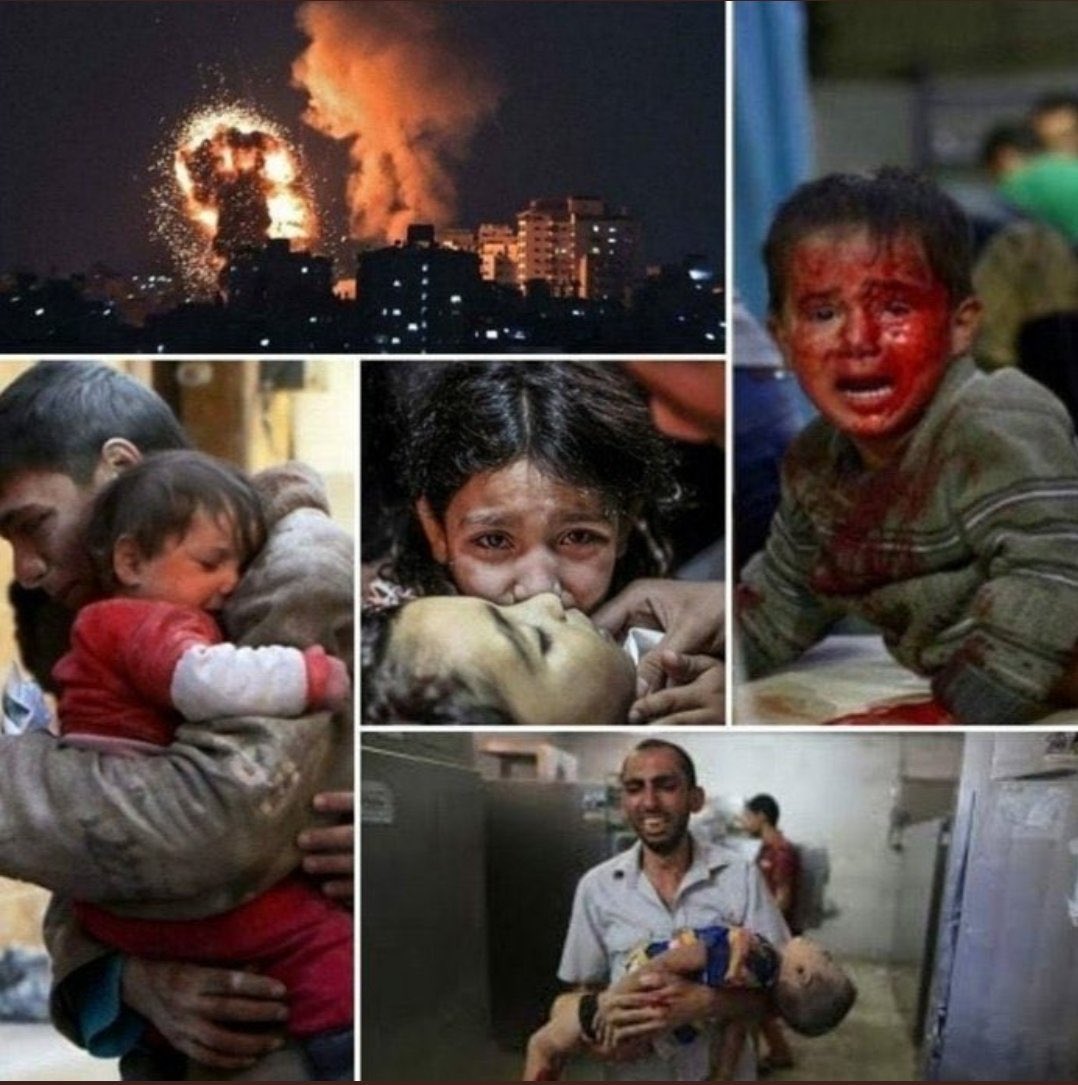 Şu yetimlerin ahı üzerinizde olsun inşallah. Kahrolun! 
#TelAviv