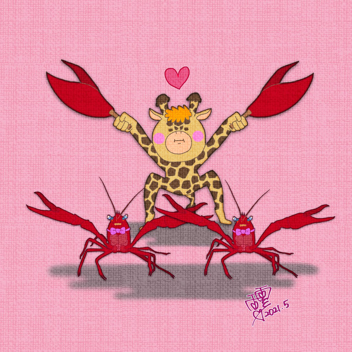 きりん作家 雨雪 على تويتر 5月12日 ザリガニの日 おはキリン ふと ザリガニの ザリ って何ぞや となり 調べたら 居ざる 後ろに下がる から来てるそな 居ざりカニ ザリガニ W Happy Wednesday Z 一日一絵 イラスト ザリガニ