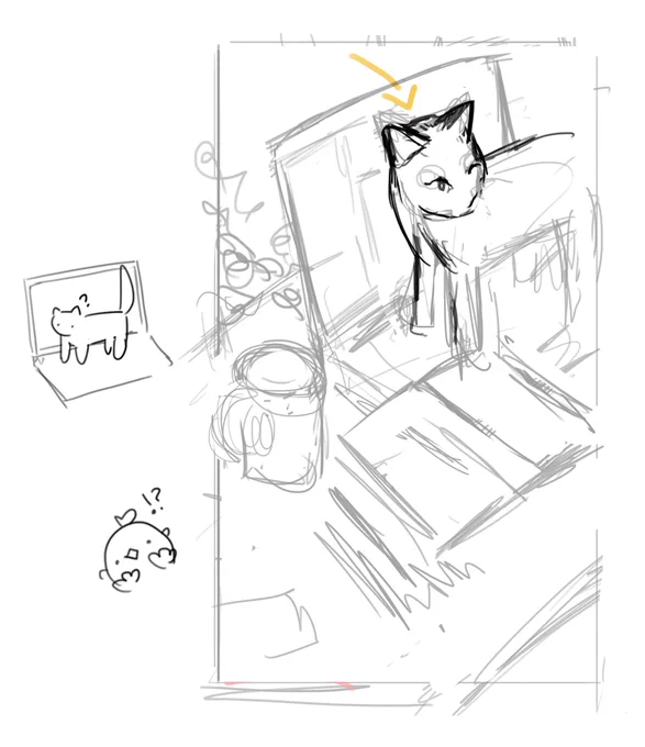 CAT USERS (or ref experts-) I need help with this cat bc I truly never drew them that much so I'm lost hwelp pls 