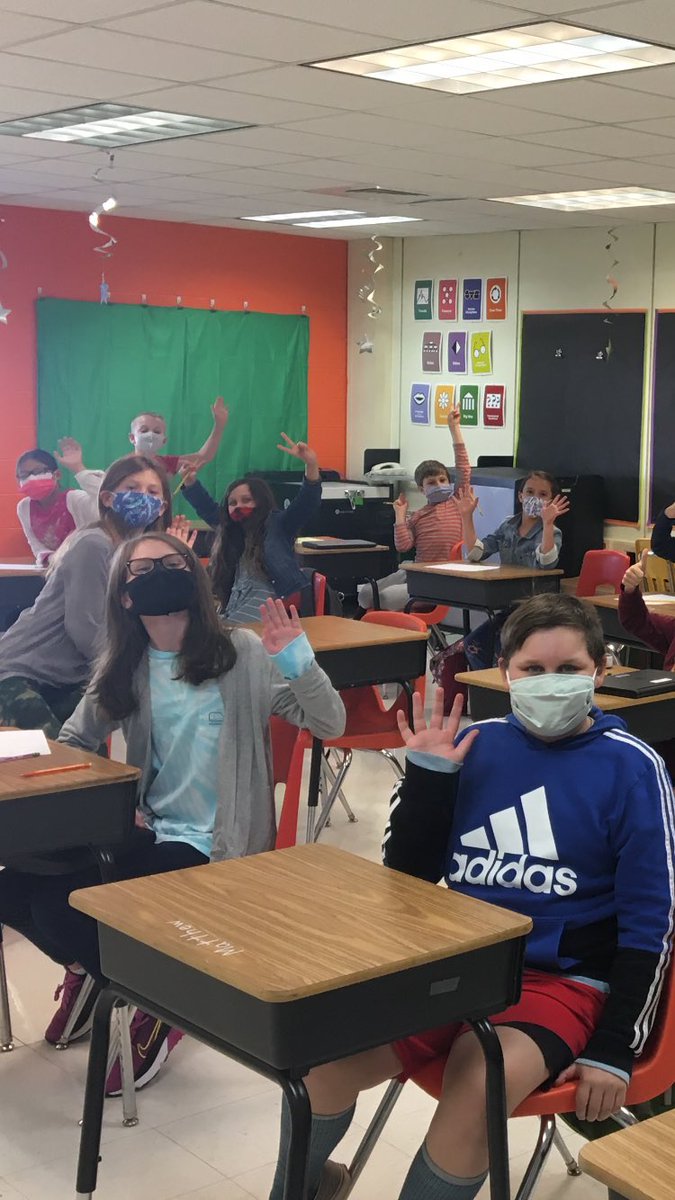 D1ane_Barrett's tweet photo. Today was less about SOLs and ALL about seeing each other for the first time in person!!  My classroom and my heart were full today!!  They greeted each other like old friends ... we bonded virtually and today it showed!!! https://t.co/ExoNPqpqcv