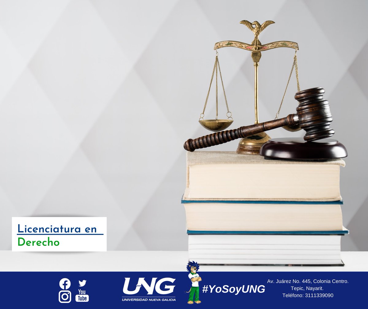 UNGTepic's tweet photo. “La justicia es la constante y perpetua voluntad de dar a cada uno su Derecho.” 
– Justiniano. 🖋

Estudia Derecho en la #UNG 🟢🔵 y fórmate con los mejores jurisconsultos de Nayarit. 🧑‍⚖️ 👨‍⚖️ 

Más información: 
 📲 WA: 3112640647 https://t.co/jKl8JqpMJT