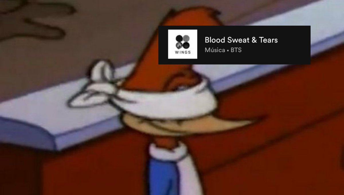 SOPEKOSMOS's tweet photo. músicas do bts como memes do pica pau https://t.co/wOrICcoWUA