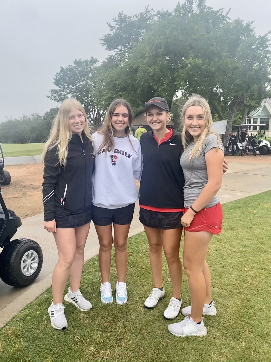 LTCavGolf's tweet photo. Beyond proud of our senior, Hallie Kuhns, closing out an outstanding HS career at Lake Travis with a T11 finish (+5) at the State Championship!🏌����‍♀️

You have left your mark on this program &amp; we look forward to cheering you on as a Tiger!!🐯 @MUWomensGolf 

#JAMODIforever https://t.co/IgWGmOmfr1