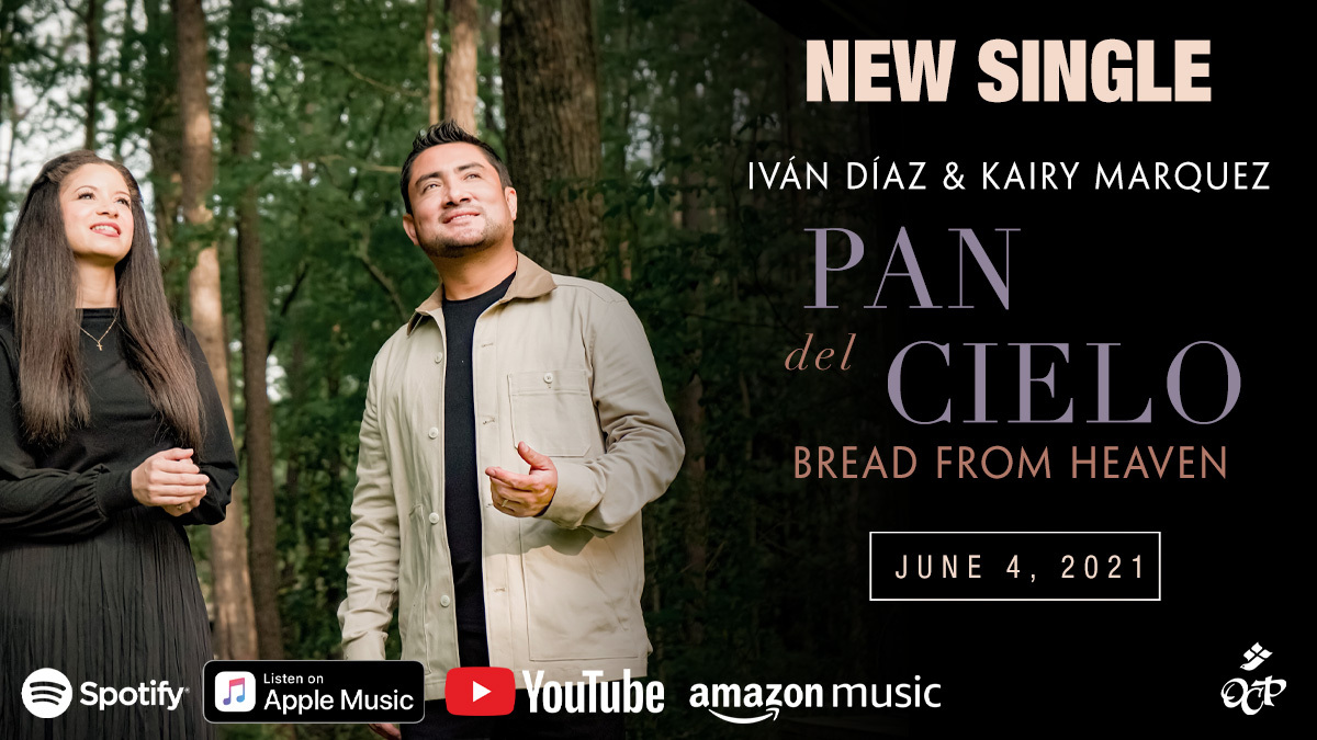 OCPmusic's tweet photo. Coming soon! The new single by @ivandiazonline and @kairymarquez "Pan del Cielo/Bread from Heaven" will be available June 4! https://t.co/easN7J0ino
