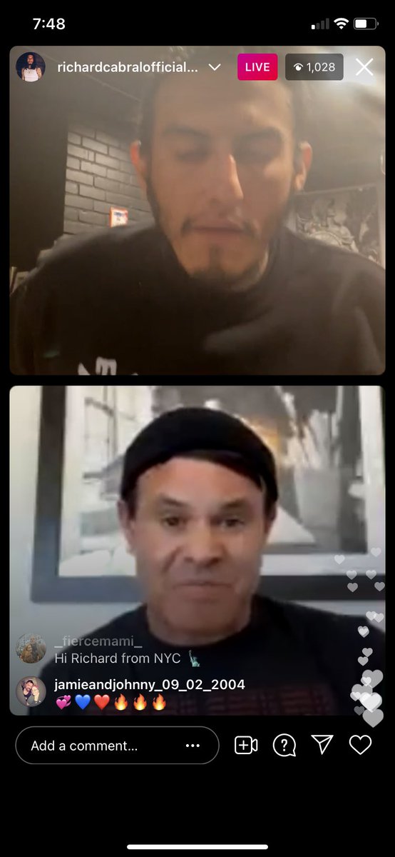 Elgin James is on <a href="/CabralRichy/">Richard Cabral</a> Instagram live right now!