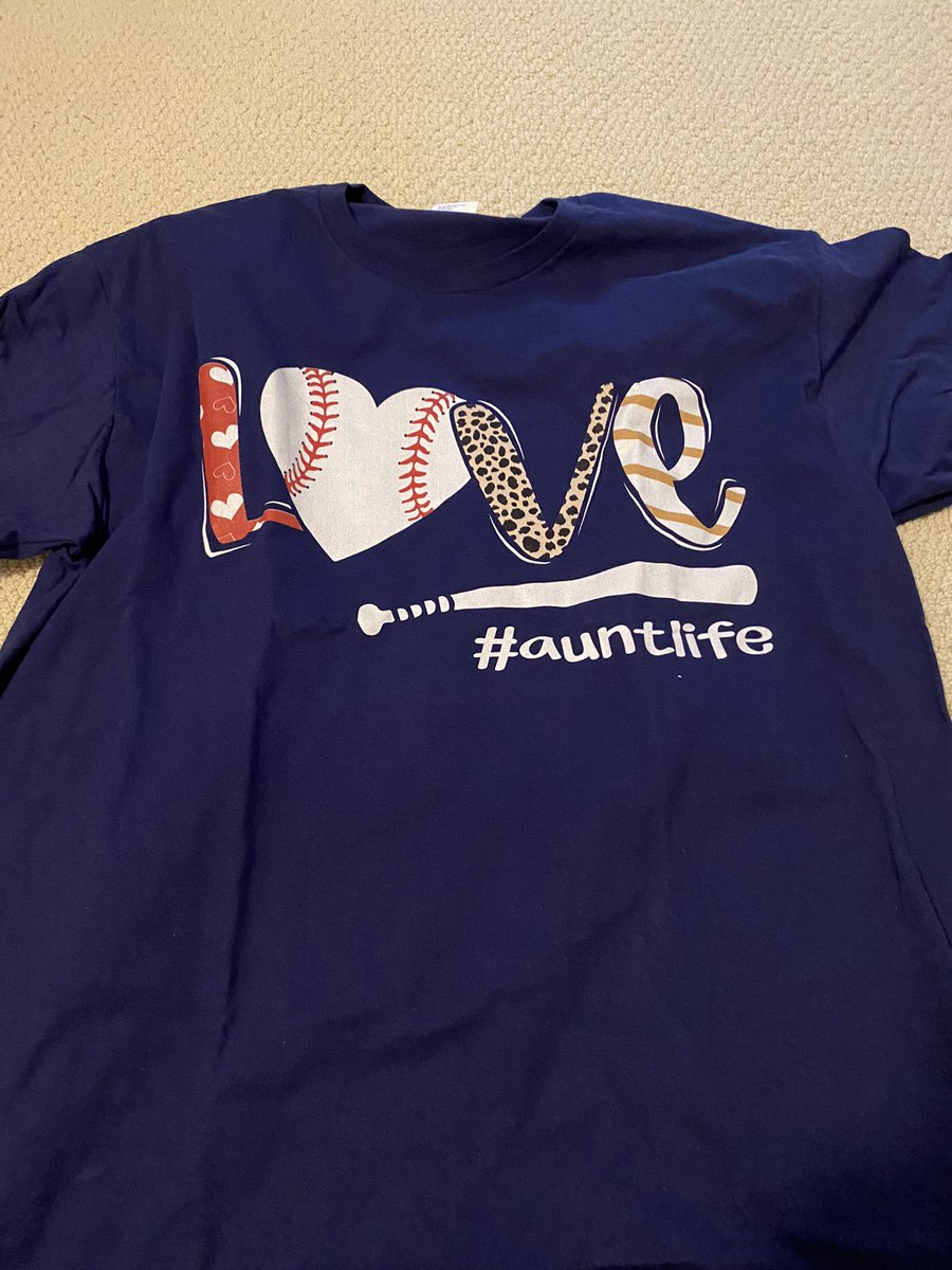 MsMarra213's tweet photo. When @Hernandez3053 sends this shirt as a surprise to my house!!! I love it SO much!!! Thank you!!! 🤍⚾️🤍 #baseballaunt https://t.co/CPGp7IV0vT