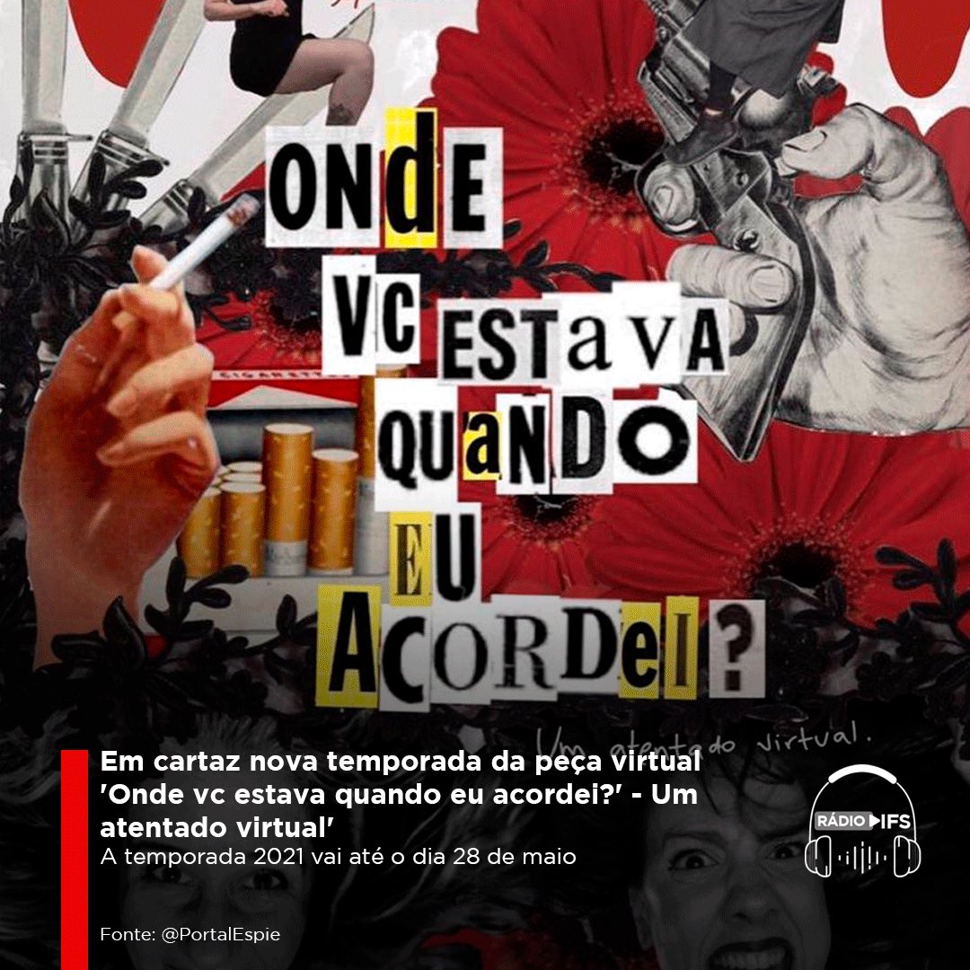 radioifs's tweet photo. 🎭 Essa super produção poderá ser vista e revista nos dias 14 e 21 de Maio, em sessões as 20h, e dia 28 deste mês, em sessão as 22h, sempre ao vivo pela plataforma Zoom para que o público tenha mais proximidade com as atrizes e viva a experiência mágica que traz o teatro. https://t.co/gjYIOughft
