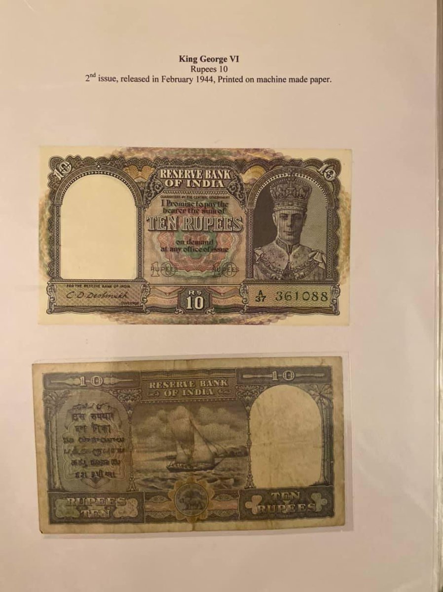 10 rupee notes of George V & George VI 
#21DaysOfHistoryDuringLockdown 
#21DaysOfHistoryDuringLockdownExtended #ClothesOfTheHills #HimachalPradesh #BritishIndiaCurrency #Kutlehar #Currency #KingGeorgeV #KingGeorgeVI #TenRupees