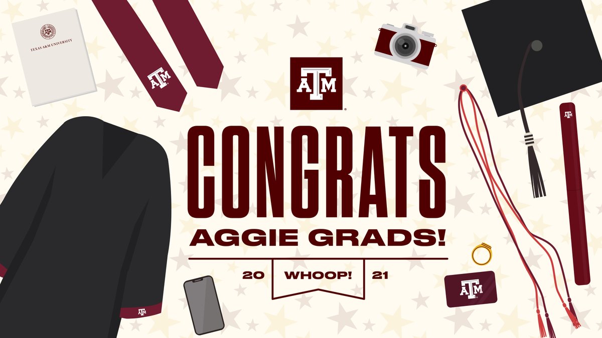 Congrats &amp; Gig 'em to our Aggies crossing the stage, turning their Aggie Rings, and graduating at our 16 #TAMUgrad ceremonies this week! 
👍🎓 tx.ag/GradMay21