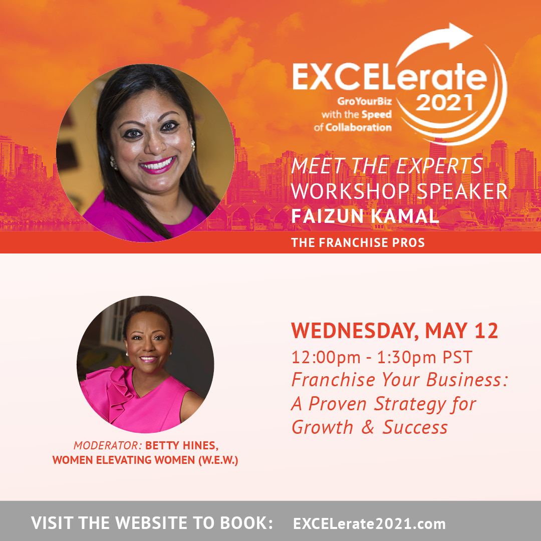 How much do you know about #franchising? <a href="/faizun_kamal/">Faizun Kamal</a> will be teaching you how to reach your business goals through franchising at #EXCELerate2021's "Franchise Your Business" track session on May 12 at 12:00-1:30pm PST. Buy your ticket now: excelerate2021.com