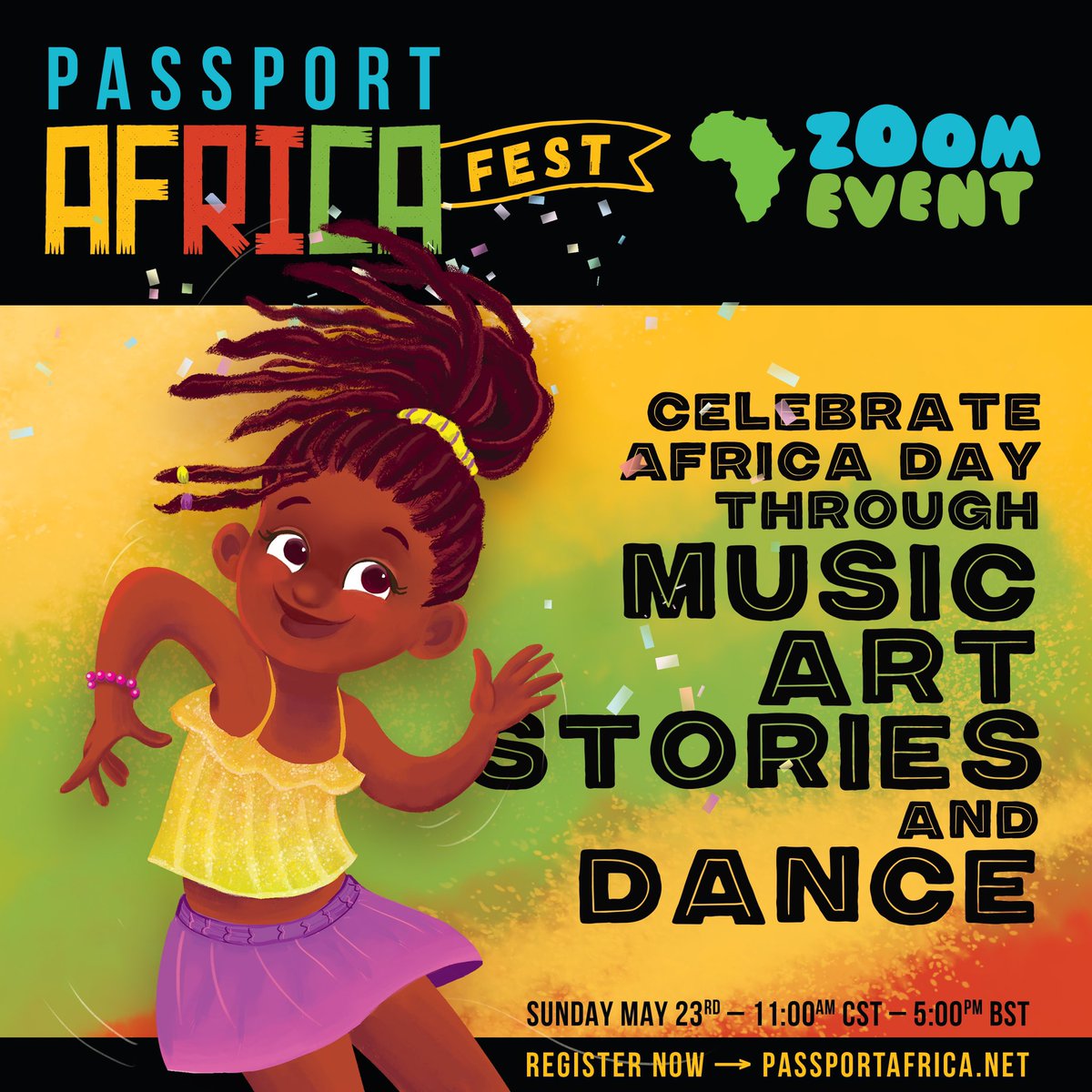 ChristineMapo's tweet photo. After loads of planning my dream is coming together. Passport Africa Fest is happening. An event for kids celebrating Africa Day! My partners and I are so psyched. Register at https://t.co/HnrUjED3zc https://t.co/ybNmV7UeSp