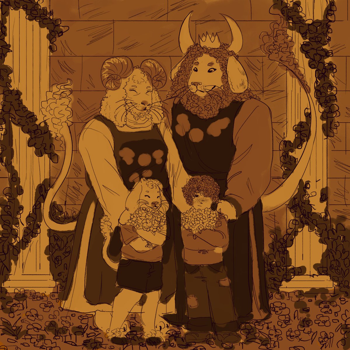 cryptidflavored's tweet photo. a family photo #undertale https://t.co/l720HXl3Uo