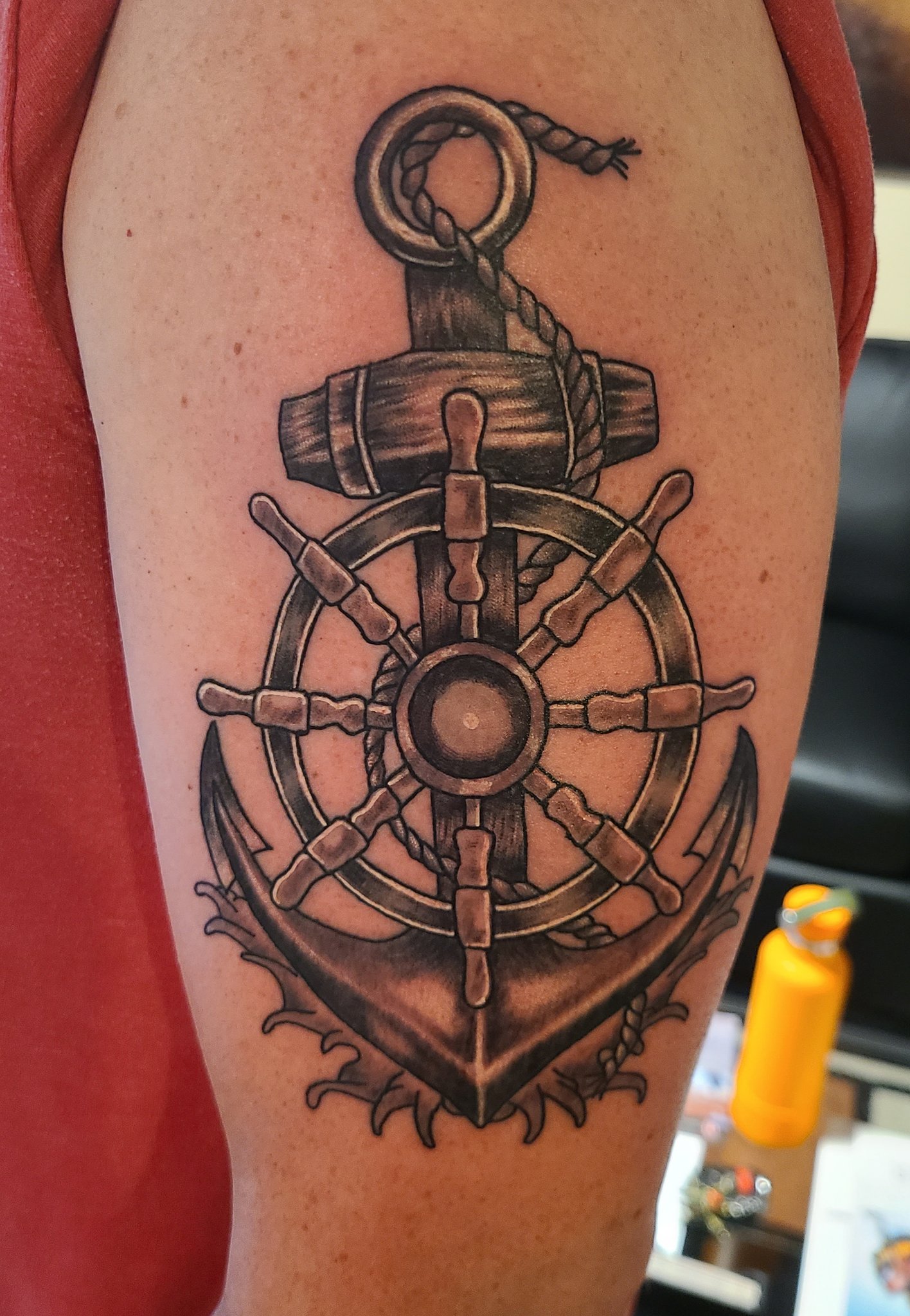 Bruce Benkert on X: Anchor Tattoo I Did Today. #tattoosbybee