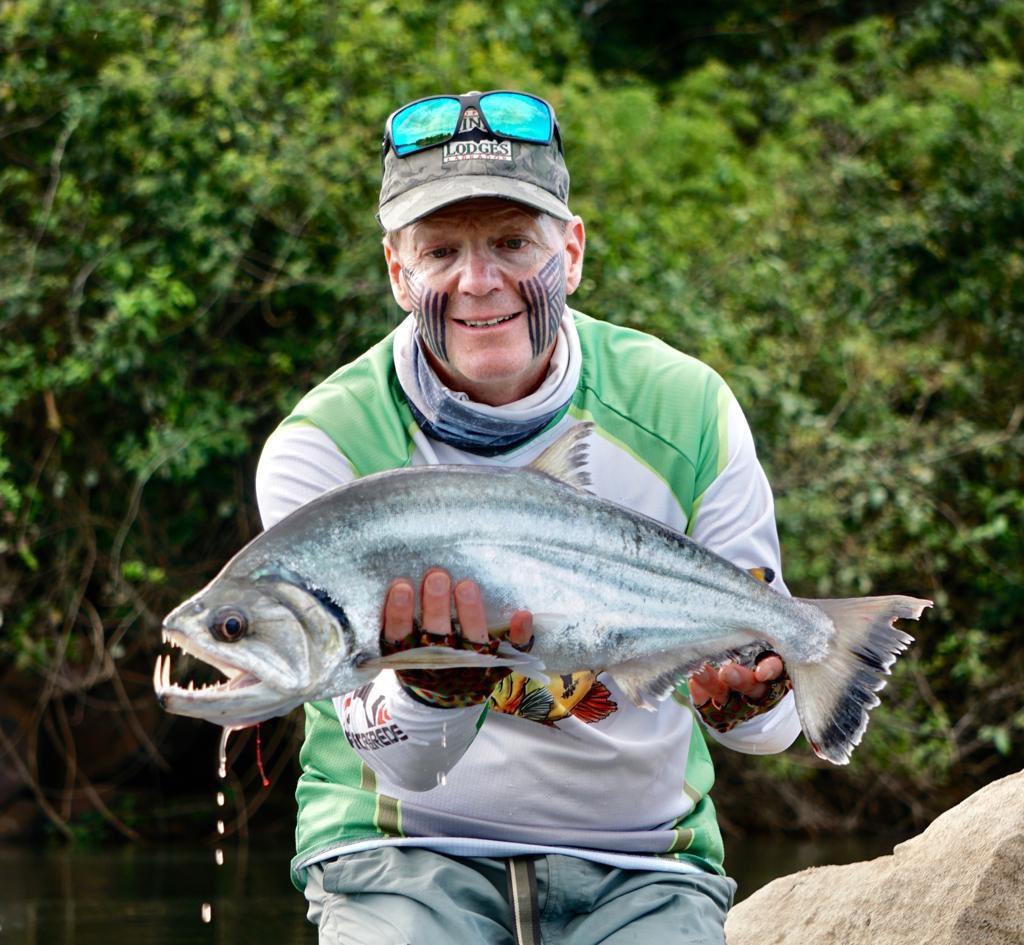 KendjamLodge's tweet photo. For anglers looking to catch new species that they've never caught before, the Iriri River is a great destination. Payara, bicuda, peacock bass, pacu, wolf fish, and matrincha are just some of the species found in this river.

Ph: Everton Pires 
#flyfishing #flyfish https://t.co/kZTwT6t7hN