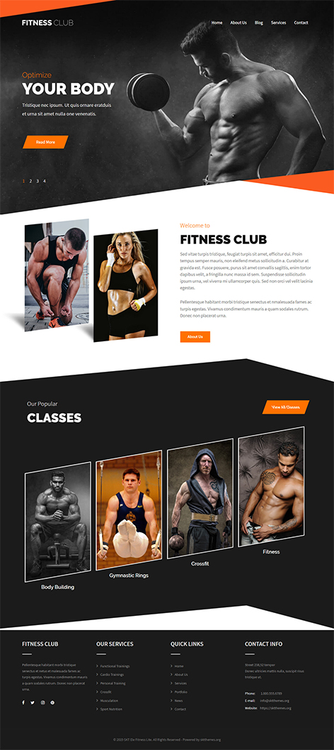 sktthemes's tweet image. Free Workout WordPress theme 4 fitness gym health clubs yoga trainers
 zcu.io/wpJ9 #freetheme #freewebsite #freesite #freewptheme #freetemplate