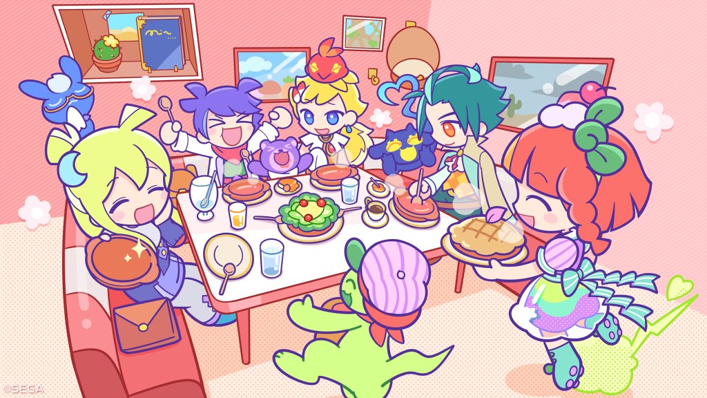 ぷよぷよ クエスト公式 ぷよクエ マーベット ローゼマちゃーん おかわりもらってもいいっスか アルガー オレも あと24回はおかわりできるぜ ティルラ ついさっきもおかわりしたばっかりでしょ ベストール この調子だと本当に平らげそうだな
