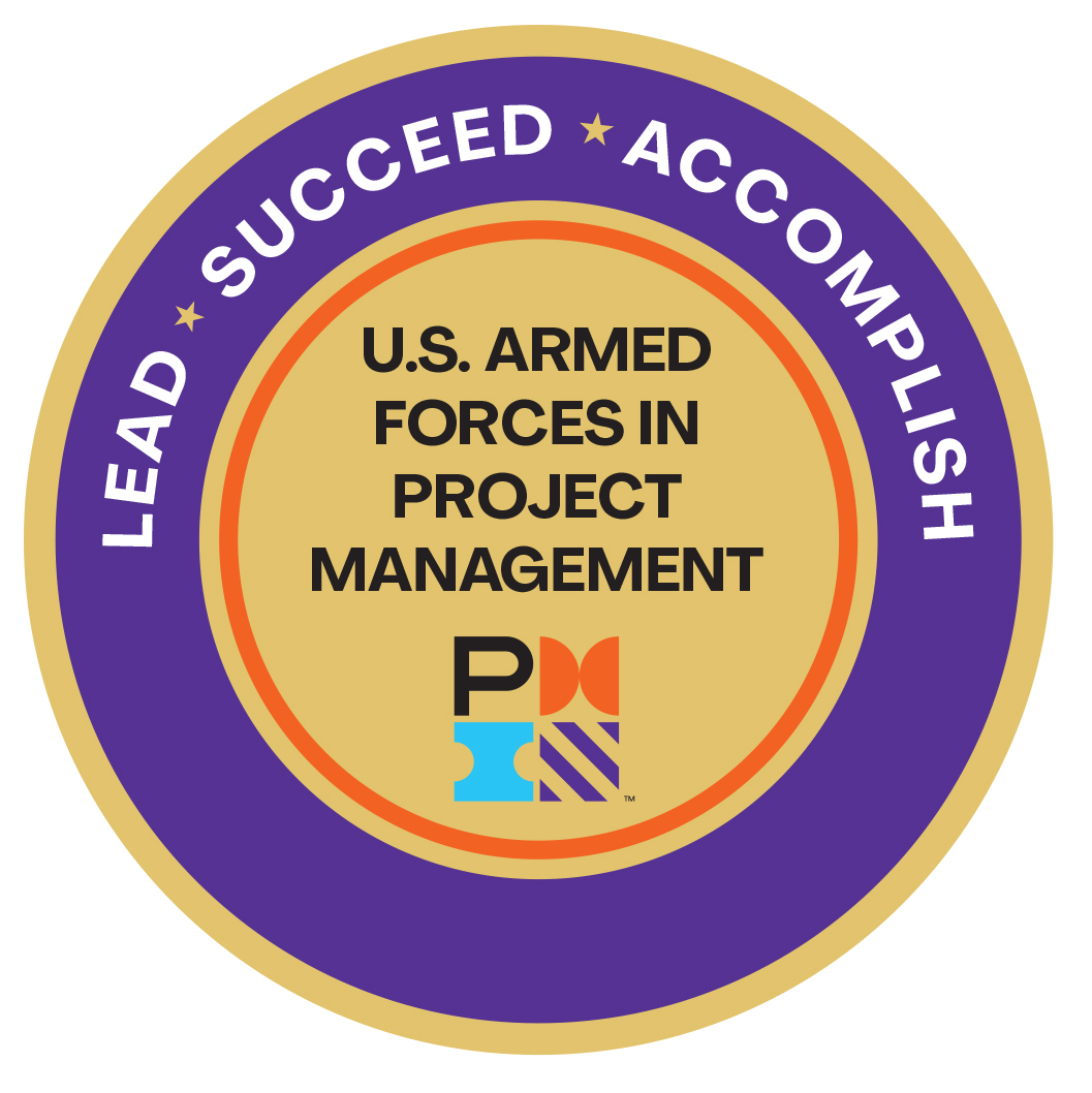 PMIFLSuncoast's tweet photo. Many find that transitioning from the military to a civilian life in #projectmanagement a natural next step. Are you an active military member or #veteran? This @PMInstitute #MilitaryPin is for you!

#PMI #PMP #Veteran #Military #ArmedForces #PMIFLSuncoast https://t.co/ODGVFFHqU2