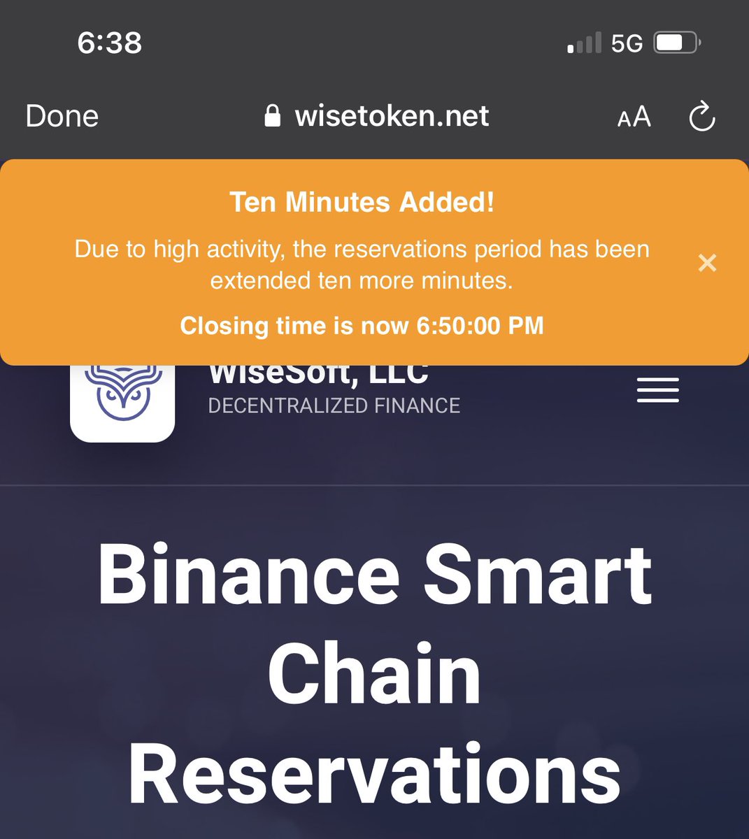 WISE_Token's tweet photo. WE’RE STILL GOING! https://t.co/wFtI1sazOn