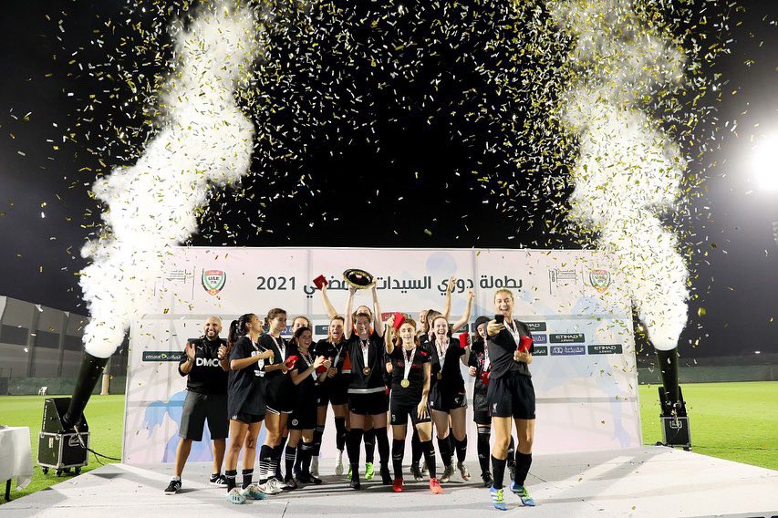 wfcuaefootball's tweet photo. استئناف نشاط كرة قدم السيدات بمشاركة خمسة فرق في بطولة دوري السيدات الرمضاني 2021

#لجنة_كرة_قدم_السيدات_الامارات 
#WFC_UAE

المركز الاول: All Black 🥇
المركز الثاني: UAE 🥈
المركز الثالث: Union 🥉
المركز الرابع: Smart 
المركز الخامس: Titans https://t.co/0aa2L3Nlnl
