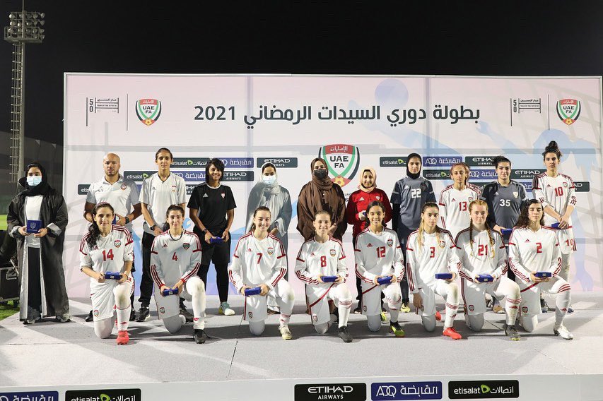 wfcuaefootball's tweet photo. استئناف نشاط كرة قدم السيدات بمشاركة خمسة فرق في بطولة دوري السيدات الرمضاني 2021

#لجنة_كرة_قدم_السيدات_الامارات 
#WFC_UAE

المركز الاول: All Black 🥇
المركز الثاني: UAE 🥈
المركز الثالث: Union 🥉
المركز الرابع: Smart 
المركز الخامس: Titans https://t.co/0aa2L3Nlnl