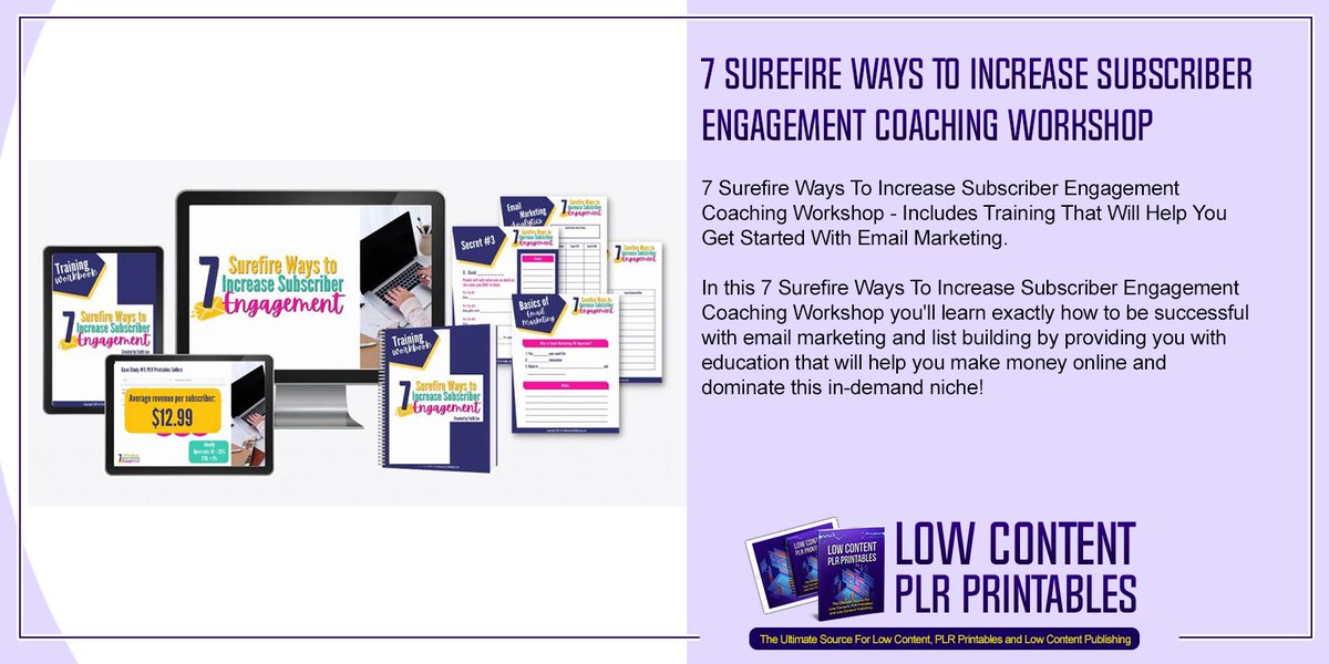 7 Surefire Ways To Increase Subscriber Engagement Coaching Workshop.
 #Surefire #Increase #Subscriber #Engagement #Coaching #Workshop #surefireway #subscriberengagment #emailmarketing #subscribers #marketing #digitalmarketing #listbuilding #Increasesubscribers #faith #formommies