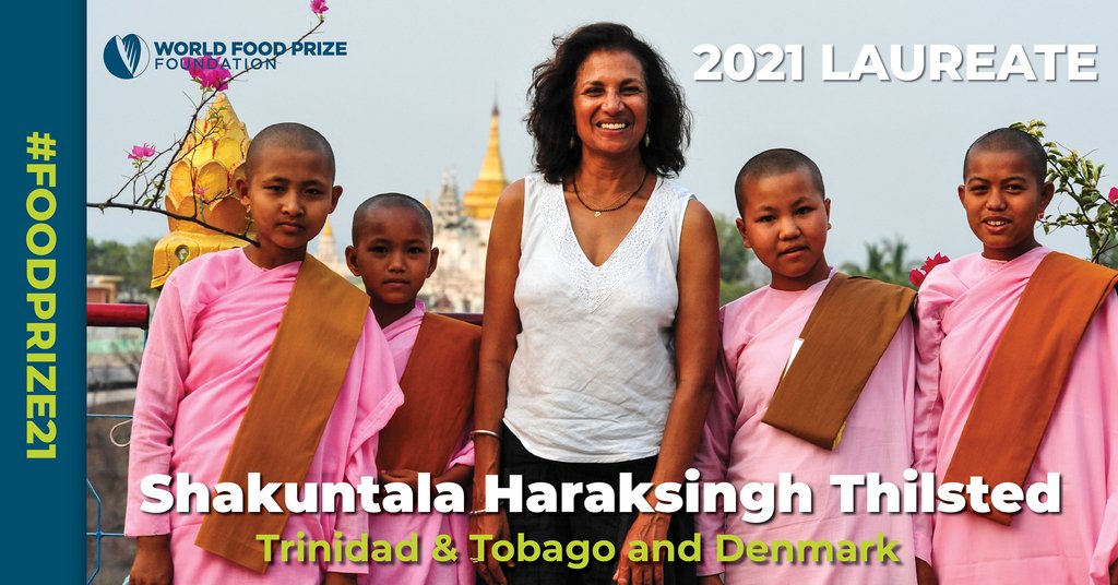 Our latest newsletter is a special issue on the new World Food Prize Laureate, Dr. Thilsted @trinidad1949. Her contributions to sustainable #food and #nutrition security inspire us all at Grow Further.

More: buff.ly/3frnCdR #FoodPrize21 @WorldFoodPrize @WorldFishCenter