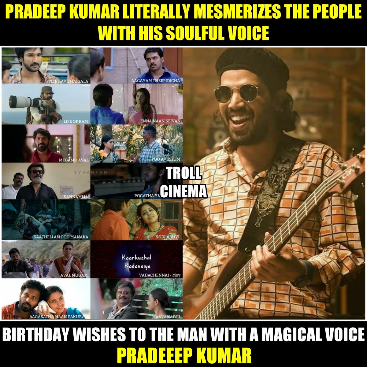 Happy Birthday #PradeepKumar 🎶❤

#HBDPradeepKumar