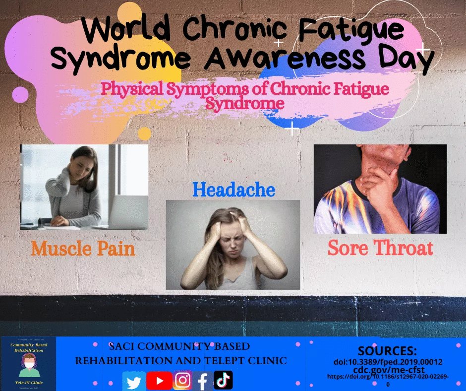 sacicb's tweet photo. Ang chronic fatigue syndrome (CFS) o Myalgic Encephalomyelitis (ME) ay isang uri ng karamdaman na nagdudulot ng labis na pagkapagod at lalong lumalala sa pisikal o mental na aktibidad. Ang karamdamang ito ay hindi nawawala kahit ikaw ay magpahinga at kadalasang tinatamaan ay ang https://t.co/2QR5BRUknd