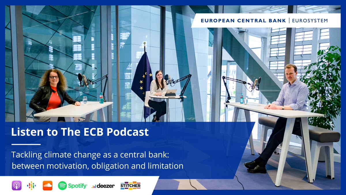 How can we contribute to tackling climate change? What's our role as a central bank and supervisor? 

Tune in to the latest episode of #TheECBPodcast with Executive Board members @Isabel_Schnabel and @FrankElderson and our new host @KatieRanger_
pod.link/ecbpodcast/epi…